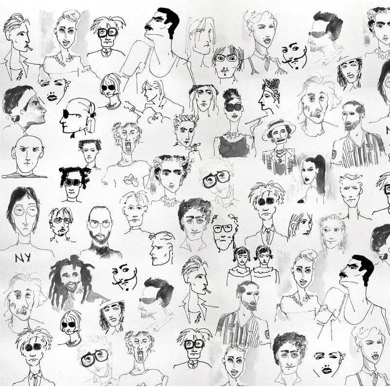 Cracks Grafito (blanco y negro)